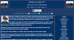 Desktop Screenshot of hendersonlodge477.org